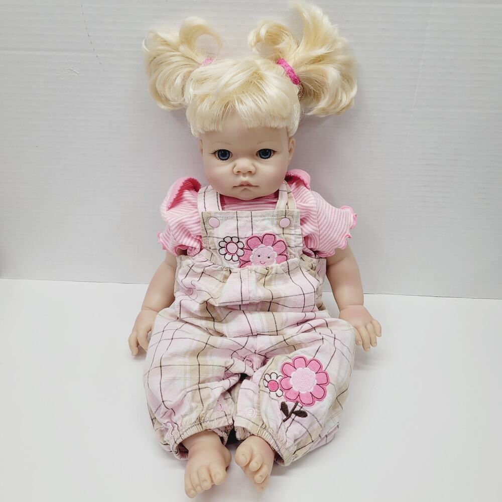 1998 Lee Middleton Original Dolls By Reva Blond Hair With Blue Eyes